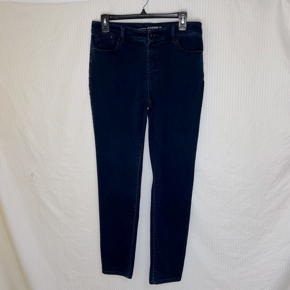 Chico’s The Platinum Dark Blue High Rise Jegging Jeans Pant - Sz 0.5 (Small/6) - Picture 3 of 14